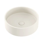JADA ROUND CONCRETE ABOVE COUNTER BASIN, WARM WHITE