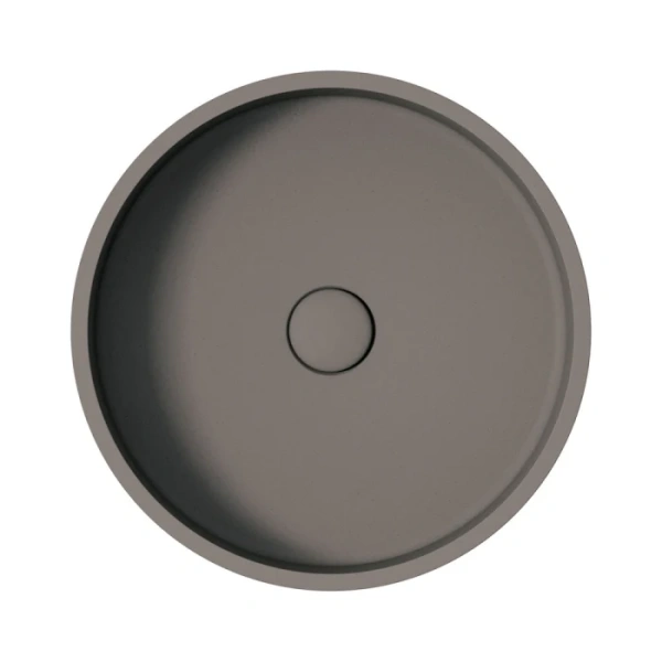 JADA ROUND CONCRETE ABOVE COUNTER BASIN, WARM GREY