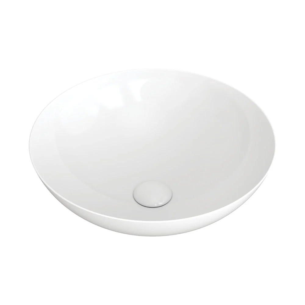 RB821_1000x1000 ALUCA MATTE WHITE ABOVE COUNTER BASIN - Image 1
