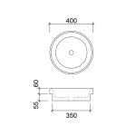 RADIUS SEMI INSET BASIN - Image 3