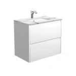 SARAH CALACATTA MARBLE UNDERMOUNT AMATO SATIN WHITE WALL-HUNG VANITY 900MM