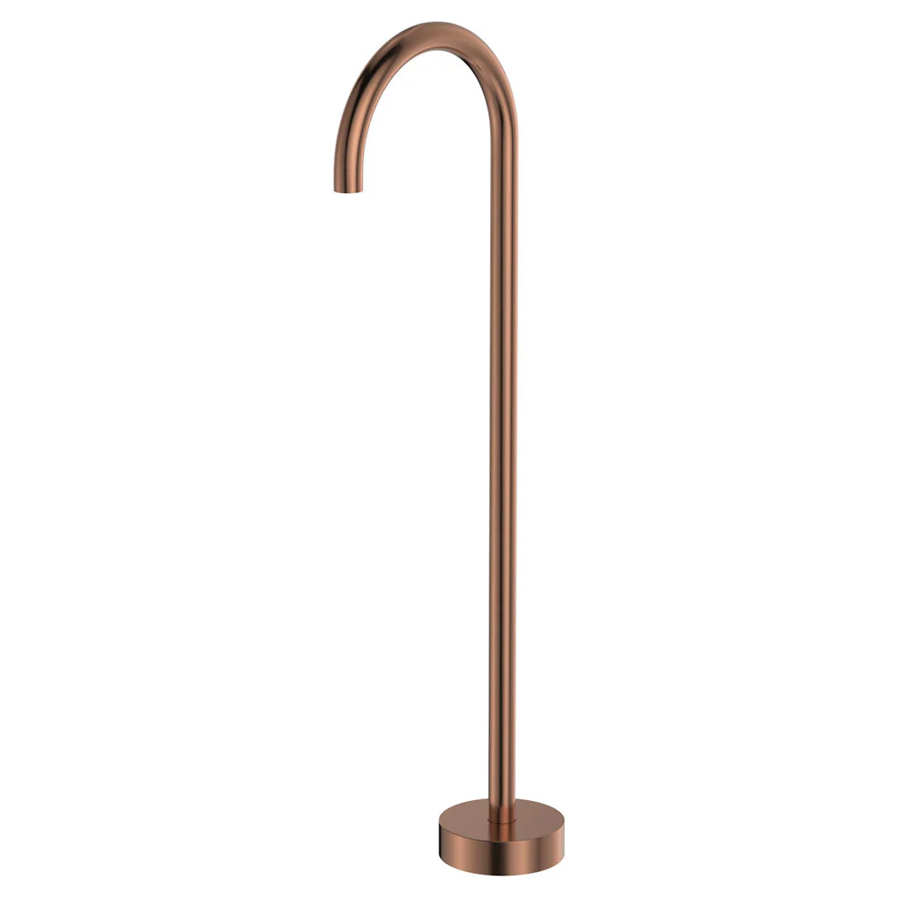 SP8016CO_1000x1000 GOOSENECK FLOOR MOUNTED BATH OUTLET, KAYA BRUSHED COPPER - Image 1