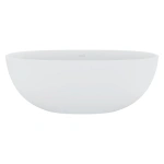 SASSO 1650MM MATTE WHITE STONE BATH