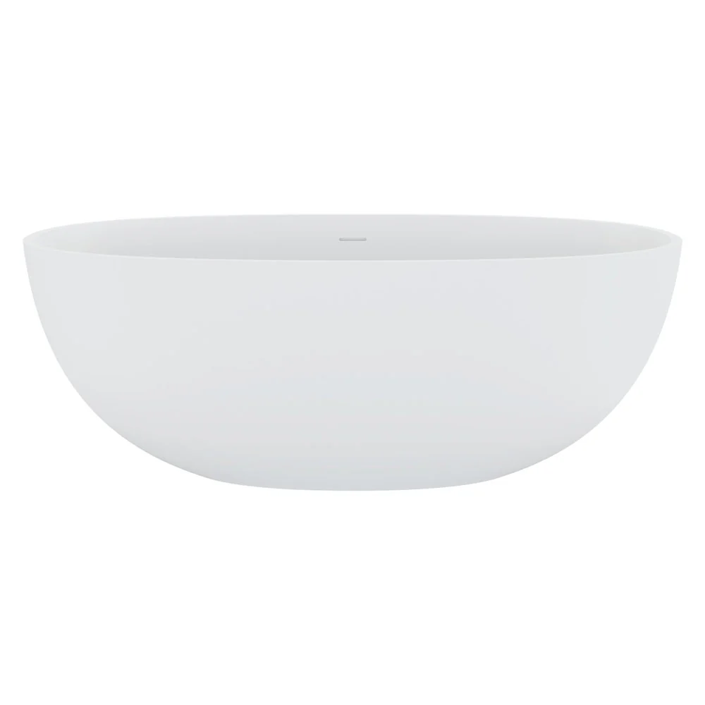 ST28-1650_2_1000x1000 SASSO 1650MM MATTE WHITE STONE BATH - Image 1