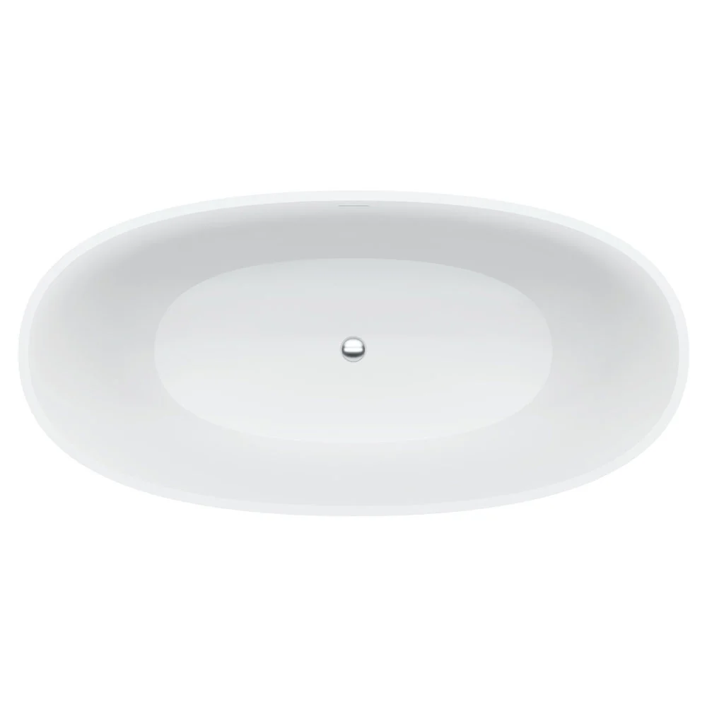 ST28-1650_4_1000x1000 SASSO 1650MM MATTE WHITE STONE BATH - Image 4