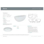 SASSO 1650MM MATTE WHITE STONE BATH - Image 5