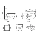 BIANCO-II Wall Faced Toilet Suite - Image 3