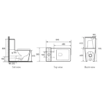 ACQUA-II Wall Faced Rimless Toilet Suite - Image 3