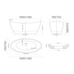 BRAVO Free Standing Bath Tub - Image 3