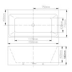 STELLA Free Standing Bath Tub - Image 4