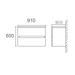 BELLA Wall Hung Vanity - Image 6