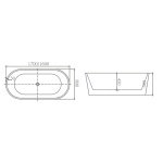 VIVO Free Standing Bath Tub - Image 3