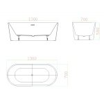 VIVO Free Standing Bath Tub - Image 4